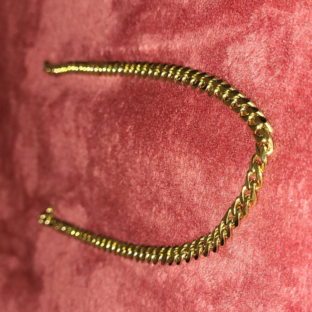Stainless steel Gold Cuban chain